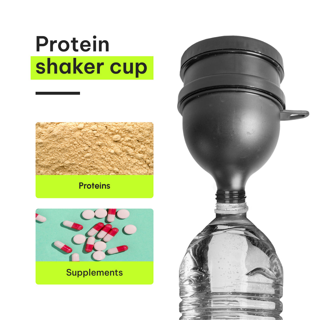 Portable Protein Shaker Cup - Black